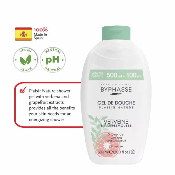 BYPHASSE Verbanan & Grapefruit Vegan Shower Gel