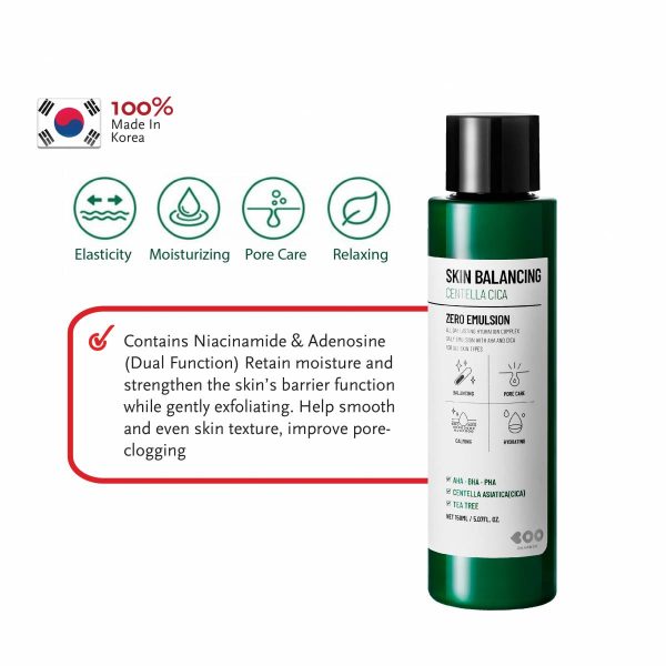 DEARBOO Skin Balancing Centella Cica Zero Emulsion