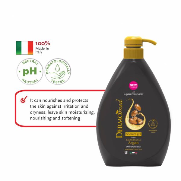 DERMOMED Shower Gel Argan With Hyaluronic Acid