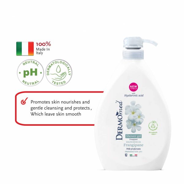 DERMOMED Shower Gel Frangipani With Hyaluronic Acid