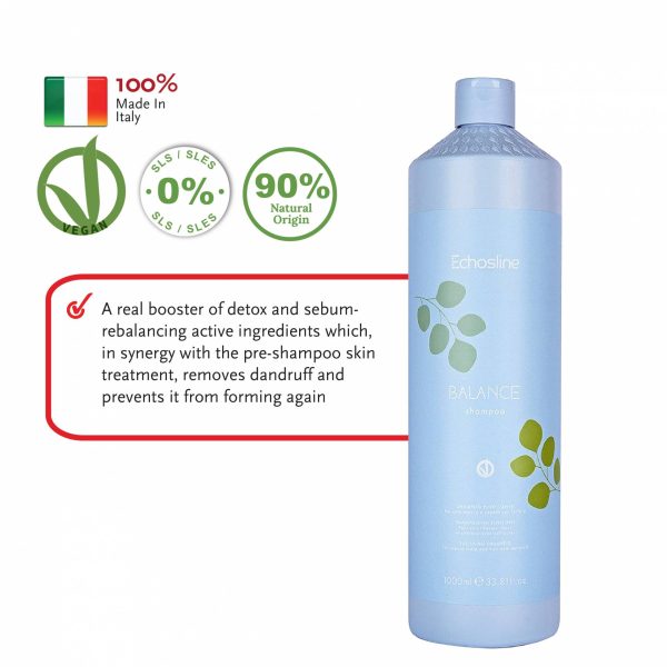 ECHOSLINE Balance Purifying Shampoo - Veganok
