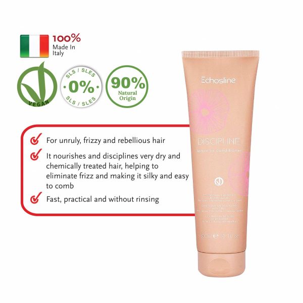 ECHOSLINE Discipline Leave In Conditioner (Veganok)- Anti-Frizz Smoothing Conditioner