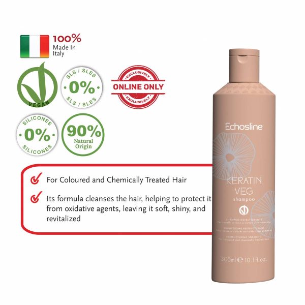 ECHOSLINE Veganok Keratin VEG Restructuring Shampoo