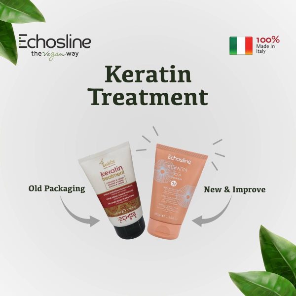 ECHOSLINE Veganok Keratin VEG Treatment Restructuring Cream For Split Ends