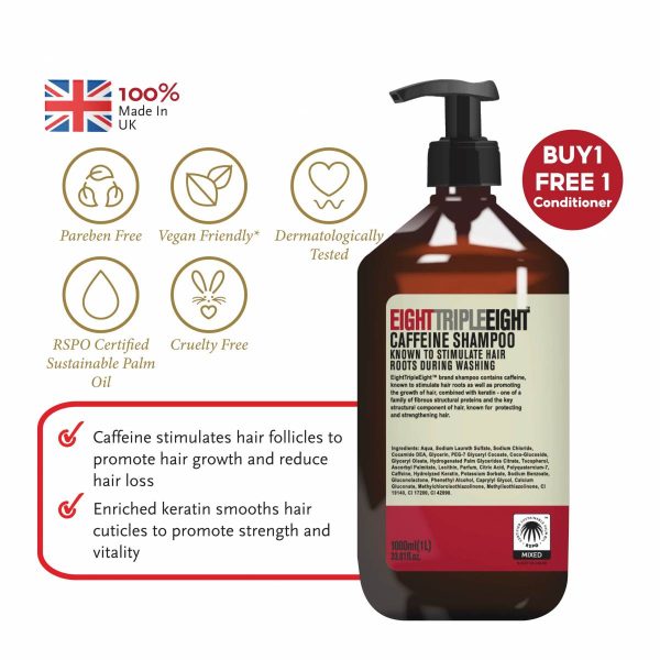 EIGHT TRIPLE EIGHT Caffeine Shampoo