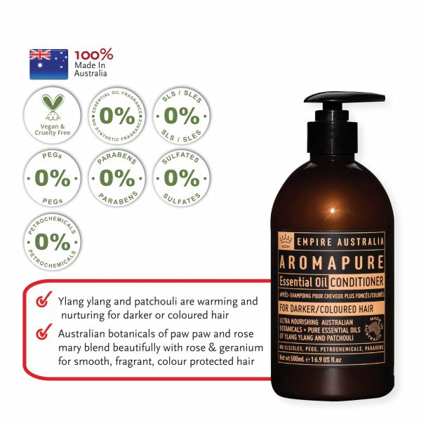 EMPIRE AUSTRALIA Aromapure Essential Oil Conditioner - Darker or Coloured Hair