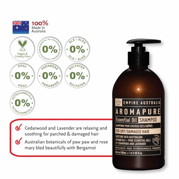 EMPIRE AUSTRALIA Aromapure Essential Oil Shampoo - Dry or Damaged Hair