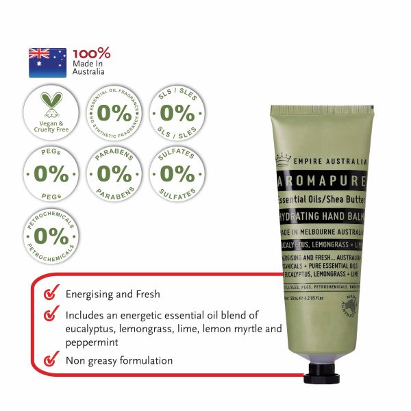 EMPIRE AUSTRALIA Aromapure Eucalyptus, lemongrass & Lime Hydrating Hand Balm