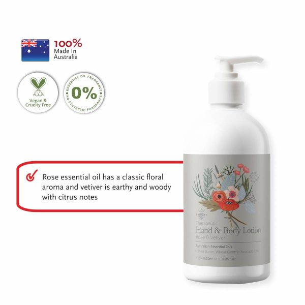 EMPIRE AUSTRALIA Therapeutic Hand & Body Lotion - Rose & Vetiver