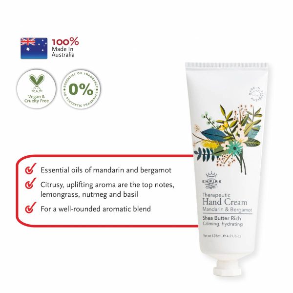 EMPIRE AUSTRALIA Therapeutic Hand Cream - Bergamot and Mandarin