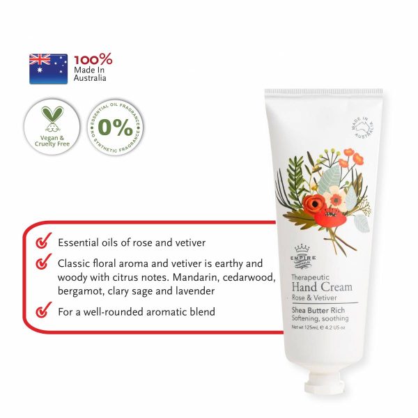 EMPIRE AUSTRALIA Therapeutic Hand Cream - Rose & Vetiver