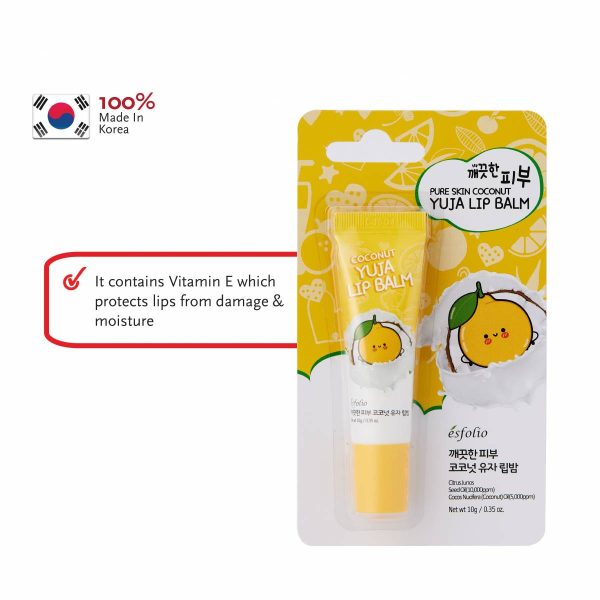 ESFOLIO Pure Skin Coconut Yuja Lip Balm