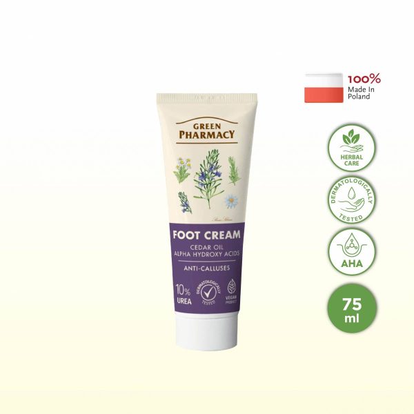 GREEN PHARMACY Anti Calluses Foot Cream - Cedar Oil -Vegan