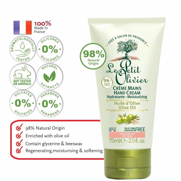 LE PETIT Olivier Hand Cream Moisturizing - Olive Oil
