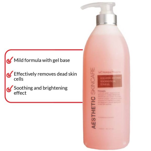 LEMASQUE Rose Hydro-Whitening Renewing Facial Scrub Gel