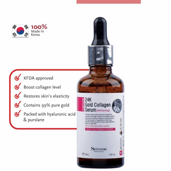 SKINDOM 24K Gold Collagen Serum Whitening